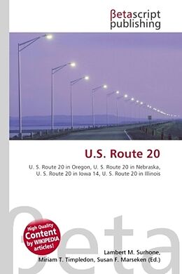 Couverture cartonnée U.S. Route 20 de 