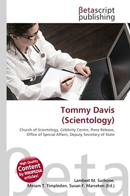 Couverture cartonnée Tommy Davis (Scientology) de 