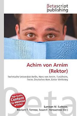 Kartonierter Einband Achim von Arnim (Rektor) von 