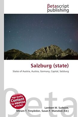 Couverture cartonnée Salzburg (state) de 