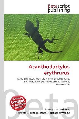 Kartonierter Einband Acanthodactylus erythrurus von 