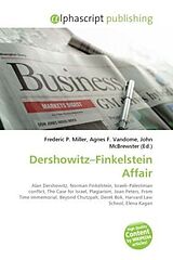 Couverture cartonnée Dershowitz Finkelstein Affair de 