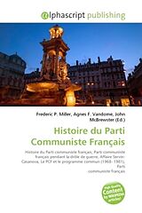 Couverture cartonnée Histoire du Parti Communiste Français de 