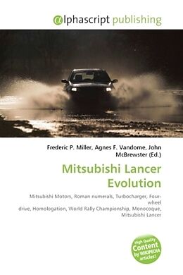 Couverture cartonnée Mitsubishi Lancer Evolution de 