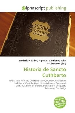 Couverture cartonnée Historia de Sancto Cuthberto de 