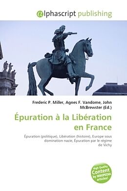 Couverture cartonnée Épuration à la Libération en France de 