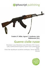 Couverture cartonnée Guerre civile russe de 