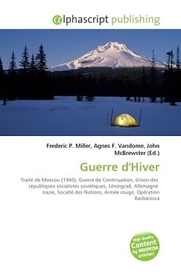 Couverture cartonnée Guerre d'Hiver de 