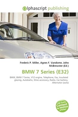 Couverture cartonnée BMW 7 Series (E32) de 