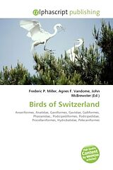 Couverture cartonnée Birds of Switzerland de 