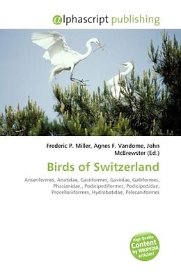 Couverture cartonnée Birds of Switzerland de 