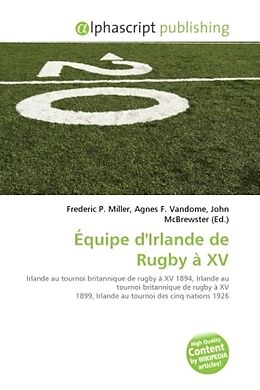 Couverture cartonnée Équipe d'Irlande de Rugby à XV de 