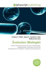 Couverture cartonnée Évolution (Biologie) de 