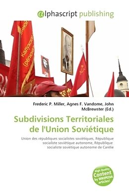 Couverture cartonnée Subdivisions Territoriales de l'Union Soviétique de 