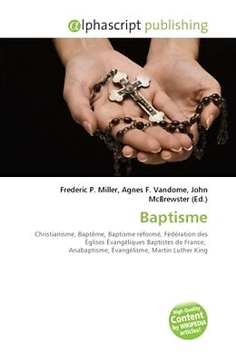 Couverture cartonnée Baptisme de 