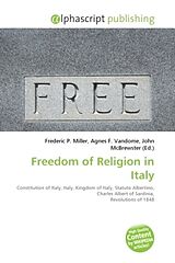 Couverture cartonnée Freedom of Religion in Italy de 