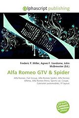 Couverture cartonnée Alfa Romeo GTV de 