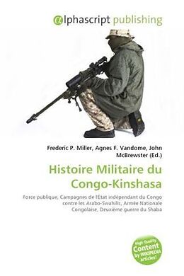 Couverture cartonnée Histoire Militaire du Congo-Kinshasa de 