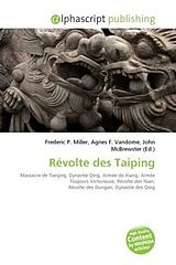 Couverture cartonnée Révolte des Taiping de 