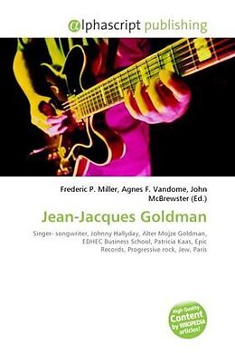 Couverture cartonnée Jean-Jacques Goldman de 