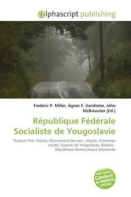 Couverture cartonnée République Fédérale Socialiste de Yougoslavie de 