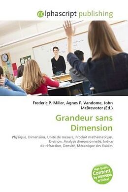 Couverture cartonnée Grandeur sans Dimension de 