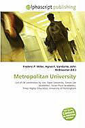 Couverture cartonnée Metropolitan University de 