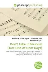 Don't Take It Personal (Just One of Dem Days) von