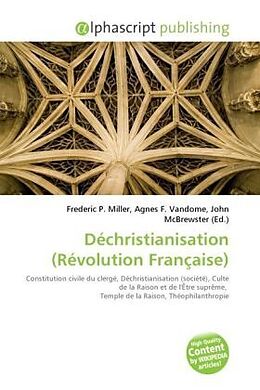 Couverture cartonnée Déchristianisation (Révolution Française) de 