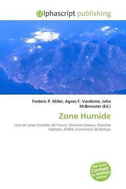 Couverture cartonnée Zone Humide de 