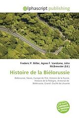 Couverture cartonnée Histoire de la Biélorussie de 