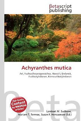 Kartonierter Einband Achyranthes mutica von 