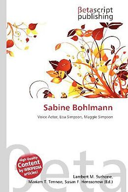 Couverture cartonnée Sabine Bohlmann de 