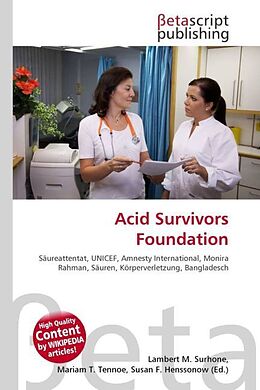 Kartonierter Einband Acid Survivors Foundation von 
