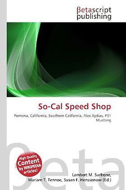 Couverture cartonnée So-Cal Speed Shop de 