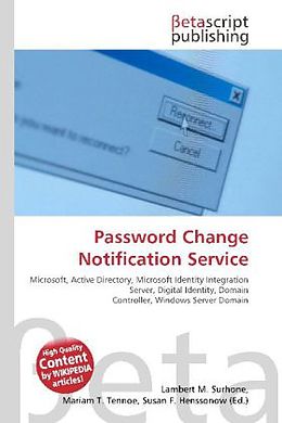 Couverture cartonnée Password Change Notification Service de 