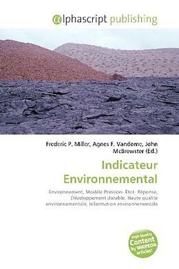 Couverture cartonnée Indicateur Environnemental de 