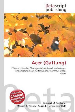 Kartonierter Einband Acer (Gattung) von 