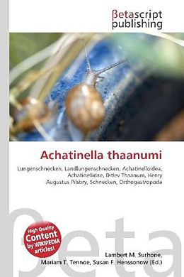 Kartonierter Einband Achatinella thaanumi von 