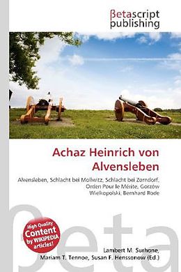 Kartonierter Einband Achaz Heinrich von Alvensleben von 