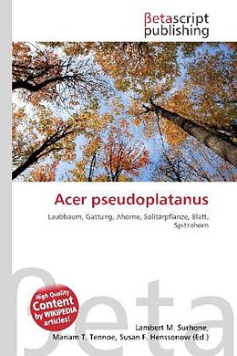 Kartonierter Einband Acer pseudoplatanus von 