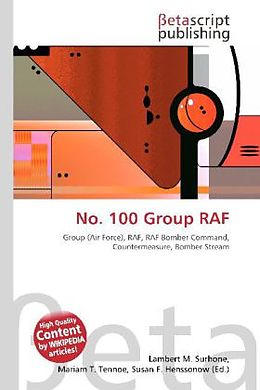 Couverture cartonnée No. 100 Group RAF de 