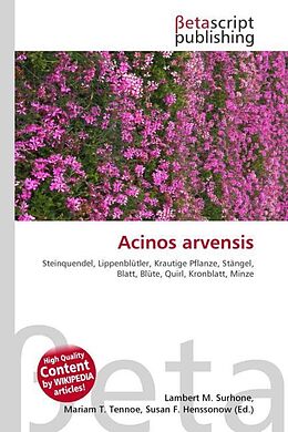Kartonierter Einband Acinos arvensis von 