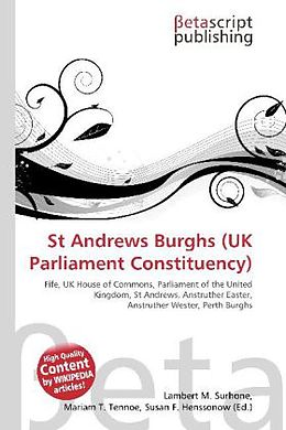 Kartonierter Einband St Andrews Burghs (UK Parliament Constituency) von 