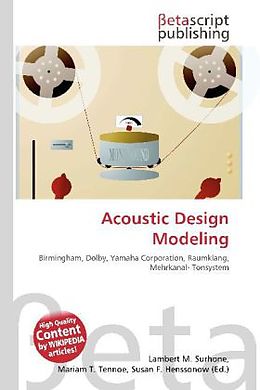 Kartonierter Einband Acoustic Design Modeling von 