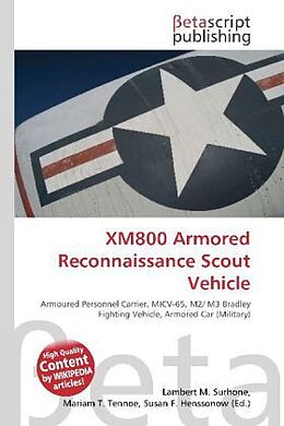 Couverture cartonnée XM800 Armored Reconnaissance Scout Vehicle de 