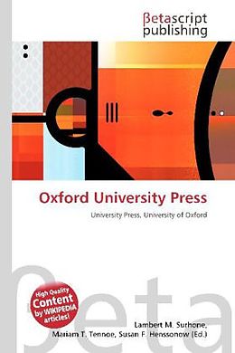 Kartonierter Einband Oxford University Press von 