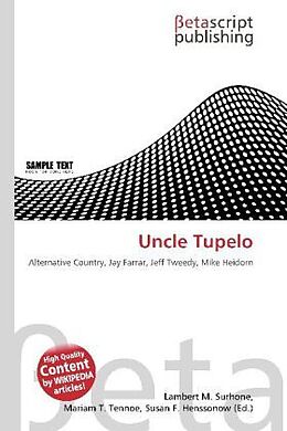 Couverture cartonnée Uncle Tupelo de 