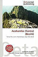 Kartonierter Einband Acobamba (Tarma) (Bezirk) von 