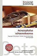Kartonierter Einband Acrocephalus schoenobaenus von 